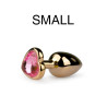 EasyToys Anal Collection Plug bijou Or en coeur - Small 6.3 x 2.6 cm